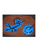 Klee Blue Bird Pumpkin - Art Print